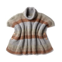 Caron - Cozy Up Knit Poncho in Tea Cakes (downloadable PDF)