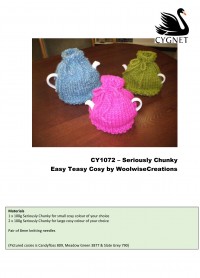 Cygnet 1072 - Easy Teasy Cosy by WoolwiseCreations in Seriously Chunky (downloadable PDF)