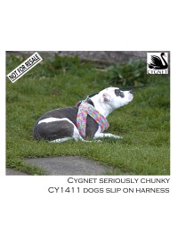 Cygnet 1411 - Dogs Slip On Harness in Seriously Chunky (downloadable PDF)