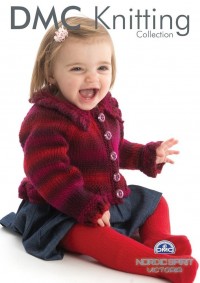 DMC 15071L/2 Baby Girl's Knitted Cardigan in Nordic Spirit (Leaflet)