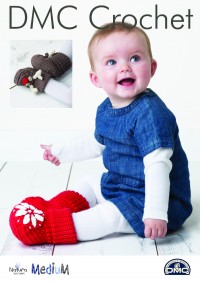 DMC 15405L/2 Crochet Baby Bootees in Natura Medium (Leaflet)