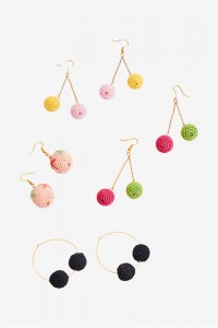 DMC - Spheres - One Colour Earrings Crochet Chart (downloadable PDF)