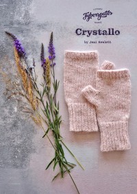 Fyberspates - Crystallo - Fingerless Mitts by Jeni Hewlett in Cumulus and Scrumptious 4 Ply (downloadable PDF)