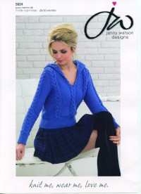 Jenny Watson 5024 Hooded Sweater in Pure Merino DK (leaflet)
