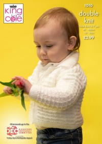 King Cole 1010 Cardigans in Baby DK (leaflet)
