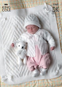King Cole 2767 Jackets, Hat and Blanket in DK (downloadable PDF)