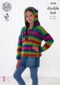 King Cole Double Knit Hoodie and Sweater Pattern 4922 