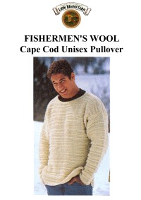 Lion Brand - Cape Cod Unisex Pullover in Fishermens Wool (downloadable PDF)