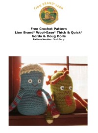 Lion Brand - Gordo & Doug Dolls in Wool-Ease Thick & Quick (downloadable PDF)