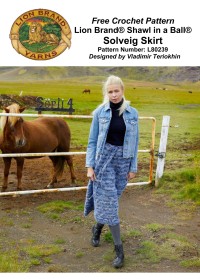 Lion Brand L80239 - Solveig Skirt in Shawl in a Ball (downloadable PDF)