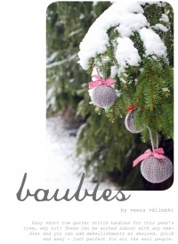Malabrigo - Knitted Baubles by Veera Valimaki in Malabrigo Worsted (downloadable PDF)