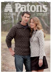 Patons 3740 - Wool Blend Aran Sweaters for Him & Her (leaflet)