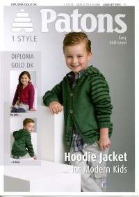 Patons 3911 - Diploma Gold DK Hoodie Jacket (leaflet)