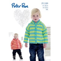 Peter Pan P1189 Striped Hoody in Peter Pan DK (leaflet)