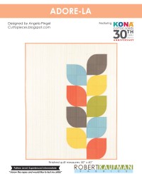 Kona Cotton Solids - Adore-La Quilt Pattern (downloadable PDF)