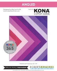Kona Cotton Solids - Angled Quilt Pattern (downloadable PDF)