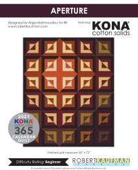 Kona Cotton Solids - Aperture Quilt Pattern (downloadable PDF)