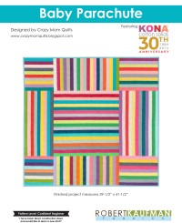 Kona Cotton Solids - Baby Parachute Quilt Pattern (downloadable PDF)