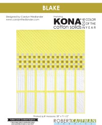 Kona Cotton Solids - Blake Quilt Pattern (downloadable PDF)