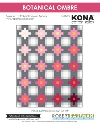 Kona Cotton Solids - Botanical Ombre Quilt Pattern (downloadable PDF)