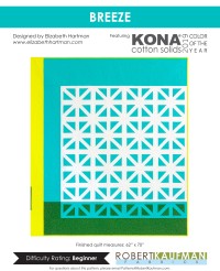 Kona Cotton Solids - Breeze Quilt Pattern (downloadable PDF)