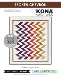 Kona Cotton Solids - Broken Chevron Quilt Pattern (downloadable PDF)