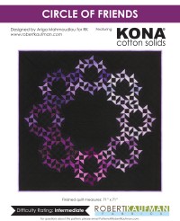 Kona Cotton Solids - Circle of Friends Quilt Pattern (downloadable PDF)