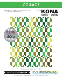 Kona Cotton Solids - Collage Quilt Pattern (downloadable PDF)