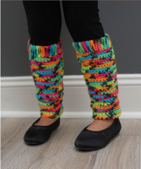 Red Heart - Lil' Witch Leg Warmers in Super Saver (downloadable PDF)