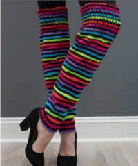 Red Heart - Thigh High Knit Leg Warmers in Super Saver (downloadable PDF)