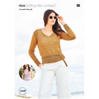 Rico Knitting Idea Compact 1008 (Leaflet) Essentials Cotton DK - Tops