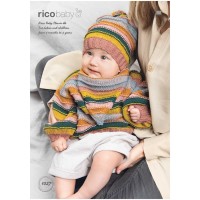 Rico Baby 1027 (downloadable PDF) Jumper, Hat and Shawl in Baby Classic DK