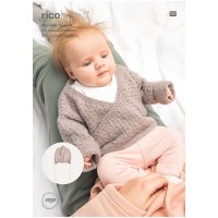 Rico Baby 1030 (downloadable PDF) Cardigan and Hat in Baby Classic DK
