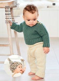 Rico Baby 1041 (Leaflet) Babies Sweater, Leggings and Hat in Baby Dream DK
