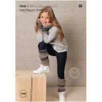 Rico Knitting Idea Compact 1045 (Leaflet) Wristwarmers and Legwarmers in Creative Melange Aran Wonderball