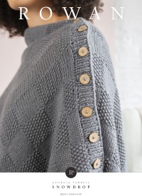 Bloom at Rowan - Snowdrop - Poncho by Georgia Farrell in Cotton Wool (downloadable PDF)