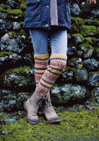 Rowan - Skiddaw Boot Toppers by Lisa Richardson in Valley Tweed (downloadable PDF)