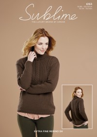 Sublime 6163 Sweater in Sublime Extra Fine Merino DK (leaflet)