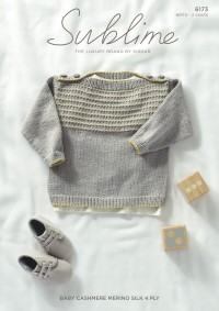 Sublime 6173 Sweater with Envelope Neckline in Sublime Baby Cashmere Merino Silk 4 Ply (downloadable PDF)