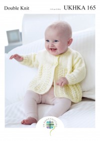 UKHKA 165 Baby Cardigan & Matinee Coat in DK (downloadable PDF)