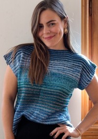 Urth Yarns - Boat Neck Tee Top in Uneek Cotton (downloadable PDF)