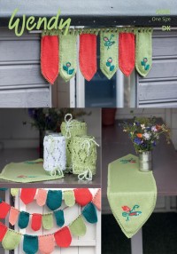 Wendy 5983 Window Decoration, Table Runner, Jar Covers and Bunting in Supreme Luxury Cotton DK (leaflet)