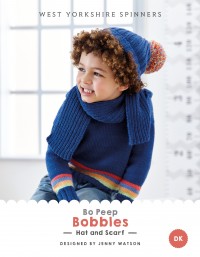 West Yorkshire Spinners - Bobbles - Hat & Scarf by Jenny Watson in Bo Peep Luxury Baby DK (downloadable PDF)