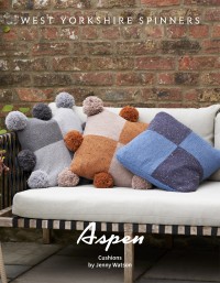 West Yorkshire Spinners - Aspen - Cushions by Jenny Watson in Colour Lab Aran (downloadable PDF)
