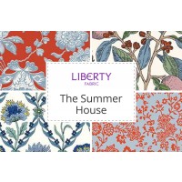 Liberty fabric 100% Cotton Victoria Floral Blue From The Summer House Collection 