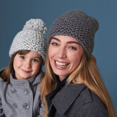 Bernat - All in the Family Hats in Softee Chunky (downloadable PDF)