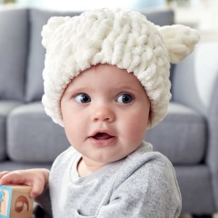 Bernat - Baby Bear Hat in Alize Blanket -EZ (downloadable PDF)