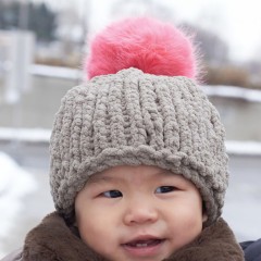 Bernat - Big Stitch Baby Hat in Baby Blanket (downloadable PDF)