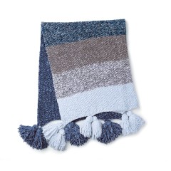 Bernat - Blue Velvet Fade Knit Blanket in Velvet (downloadable PDF)