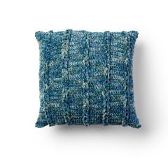 Bernat - Crochet Brady Bunch Pillow in Crushed Velvet (downloadable PDF)